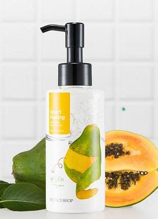 Пилинг-скатка с папайей the face shop smart peeling mild papaya 150 мл