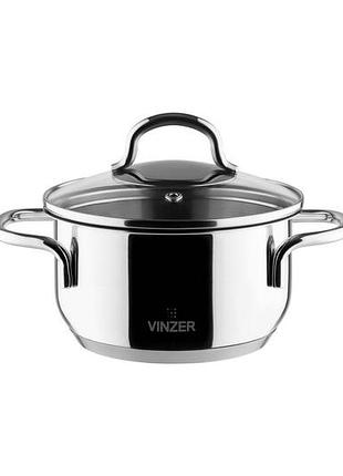 Каструля з кришкою techno 1.1 л vinzer 50158