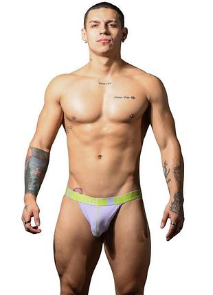 Мужские джоки лавандового цвета от andrew christian happy jock
