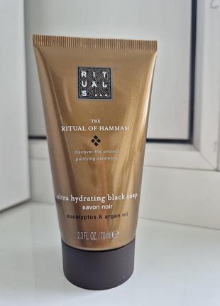 Гель для душу rituals the ritual of hammam black soap з евкаліптом та аргановою олією, 70 мл