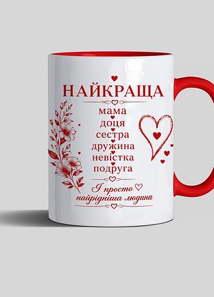 Чашка с надписью "самая лучшая мама"