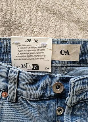 Джинси жіночі c&a прямі блакитні 3