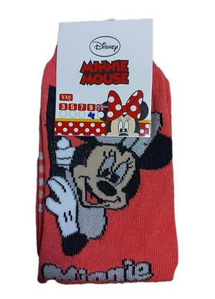 Детские носки для девочки с принтом disney minnie mouse 2,3,8,9 лет турция