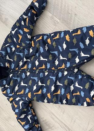 Зимовий комбінезон для хлопчиків mothercare синій з принтом, 6-9 місяців