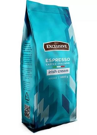 Кава 1кг натуральна смажена в зернах з додаванням харч. аромат. primo exclusive irish cream 10032