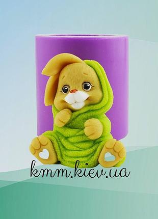 Силіконова форма люкс 3d зайчик у рушник