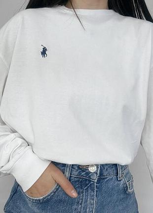 Лонгслів жіночий polo ralph lauren білий