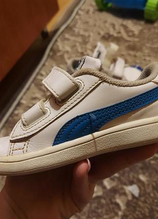 Кросівки для дітей adidas білі з синім