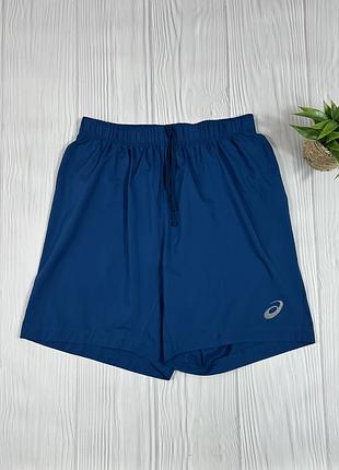 Asics blue гарні спортивні шорти з легкого та якісного матеріалу розмір s