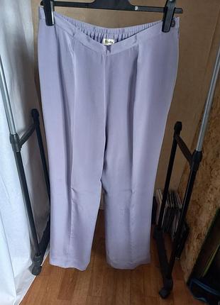 Роскошные шелковые брюки viyella 3 подкладкой (100% silk), размер 3206 16 / xl
