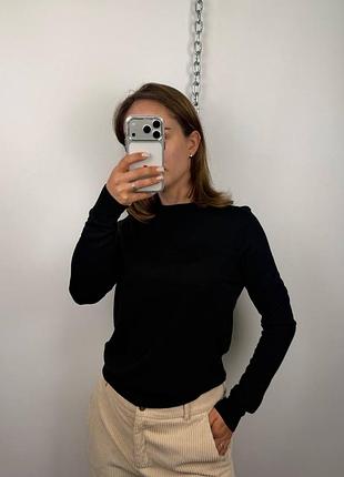 Uniqlo базовый женский шерстяной пуловер, кофта