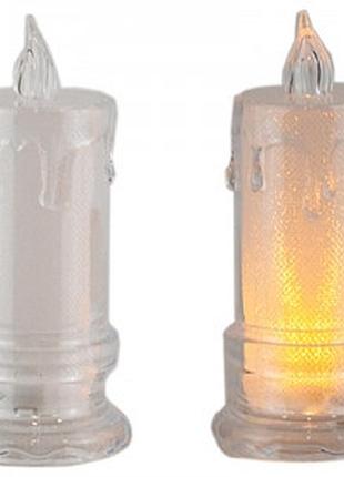 Свічка led декоративна на батарейках 4*11см 1-345 (6930) ціна за 1шт