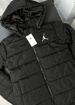 Куртка чоловіча jordan brooklyn чорна 2