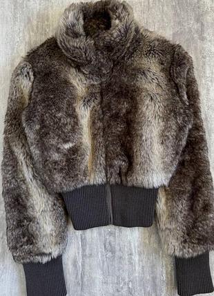 Винтажная меховая куртка y2k dollskill шуба