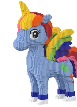 Конструктор magic blocks 3d пони голубой 13050 дет (97025)