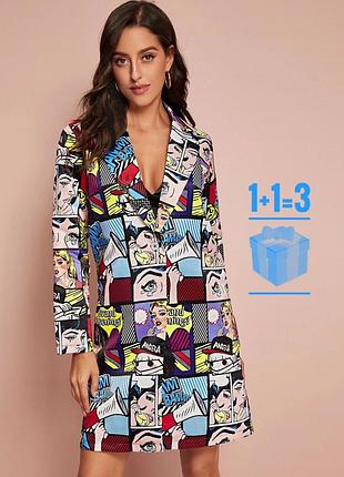🥰  подовжений жакет піджак shein l
