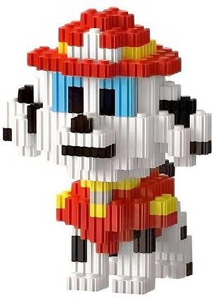 Конструктор pixel building block 3d щенячий патруль маршал 560 эл (wwd-06)