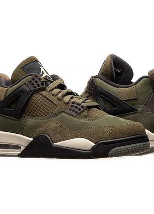Кроссовки jordan 4 retro se craft medium olive fb9927-200