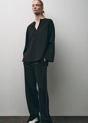 Брючний костюм жіночий zara віскоза чорний