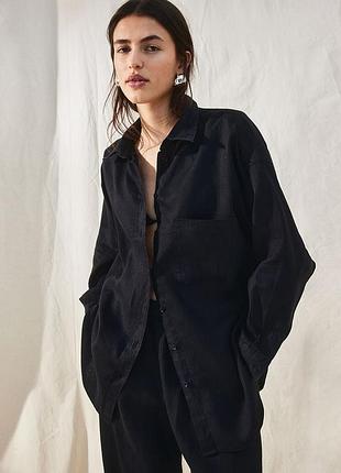 Жіноча лляна сорочка h&m