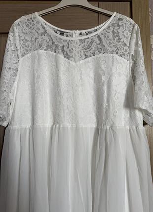Довга сукня з мереживом 4xl 3