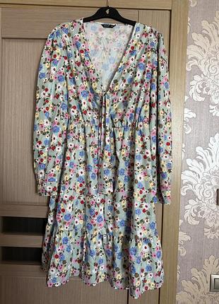 🥰 сукня в квітковий принт shein xl 2