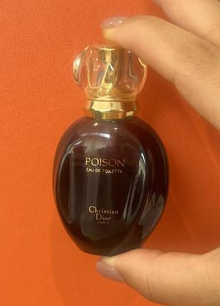 Christian dior poison eau de toilette 30 со. вінтаж