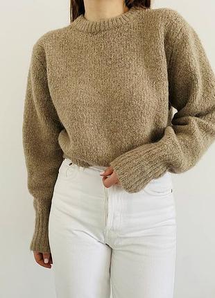 Светр карамельний колір від h&m alpaca blend 2