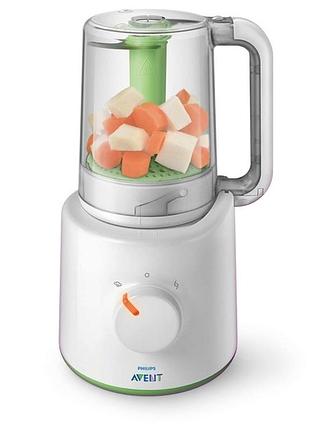 Пароварка-блендер 2 в 1 philips avent (scf870/22)