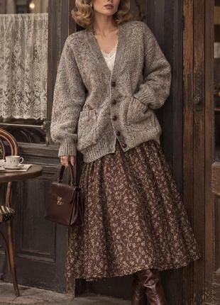 Шерстяний кардиган 100% натуральна вовна woolmark country trader (s / m)
