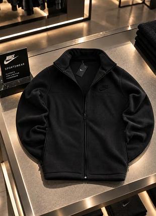 Зип флиска nike fleece black