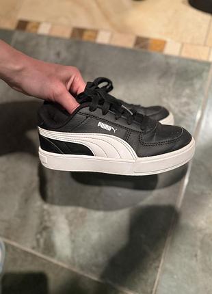 Кросівки дитячі puma чорно-білі