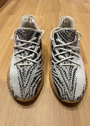 Кросівки чоловічі adidas yeezy boost 350 v2 zebra білі з чорним