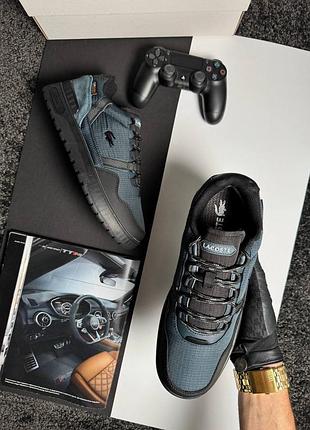 Чоловічі кросівки lacoste t-clip winter gtx navy black