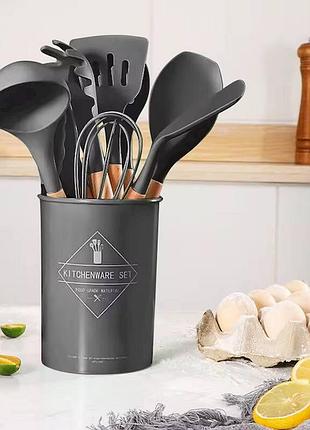 Набор кухонных принадлежностей 12шт kitchen set gray