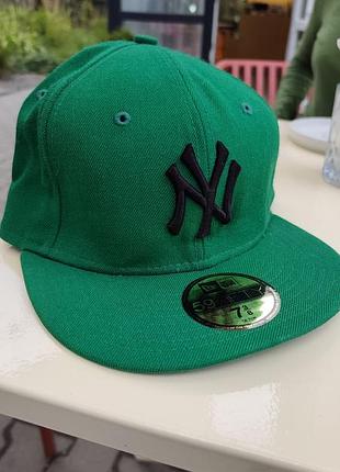 Бейсболка чоловіча new era 59fifty зелена, розмір 7 3/8