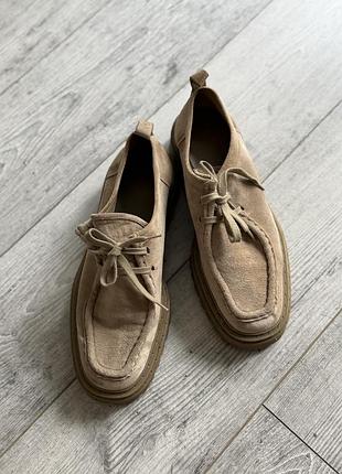 Туфлі жіночі massimo dutti бежеві шкіряні