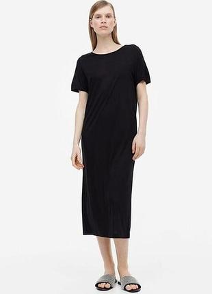 Нова віскозна міді сукня футболка h&m