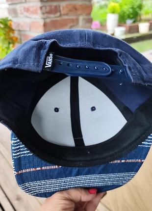 Кепка чоловіча vans синя 3