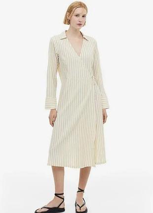 Платье миди на запах h&amp;m