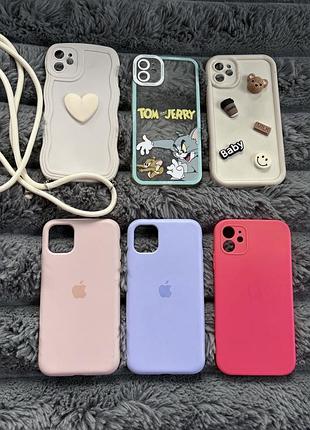 Чохли apple для iphone 11, різні моделі та матеріали