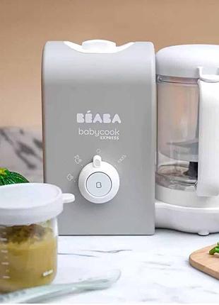 Пароварка-блендер beaba babycook express, сірий (916300)