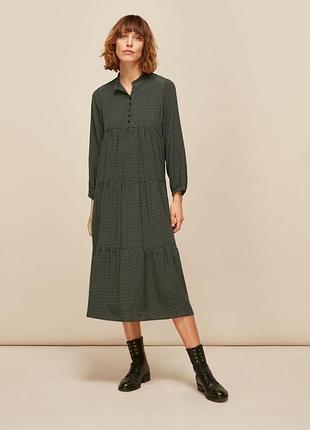 Вискозное миди платье whistles multicolour longline mark enora dress