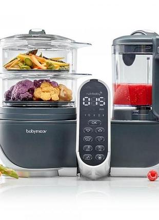 Блендер-пароварка babymoov nutribaby+, сірий (a001124)