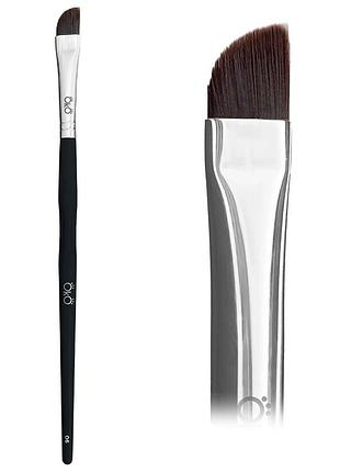 Пензлик oko lash&brow м’який скошений великий №6 black edition