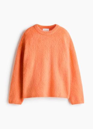 Яркий мохеровый свитер h&m edition 5