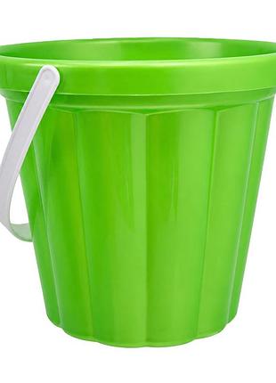 Игрушечное ведро большое №1 011bms(green) размер ведра 20х20х17 см