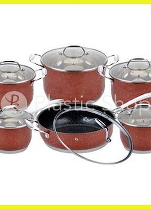 Набір посуду edenberg eb-4054 6 пр red