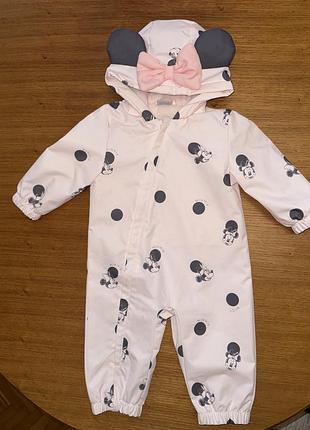 Демісезонний комбінезон для дівчаток disney baby minnie mouse рожевий