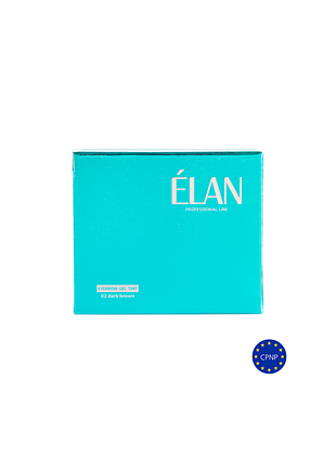Фарба для брів elan відтінок 02 (сет) темно коричневий